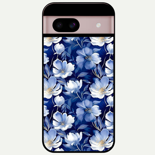  Cute Floral Patterns Glass Case For Google Pixel 8 back cover – full design glossy printed glass finish