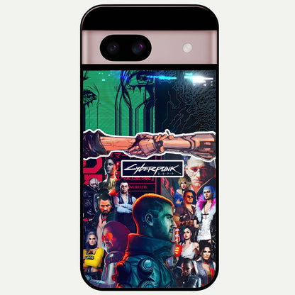  CYBERPUNK Legacy Glass Case For Google Pixel 8 back cover – full design glossy printed glass finish