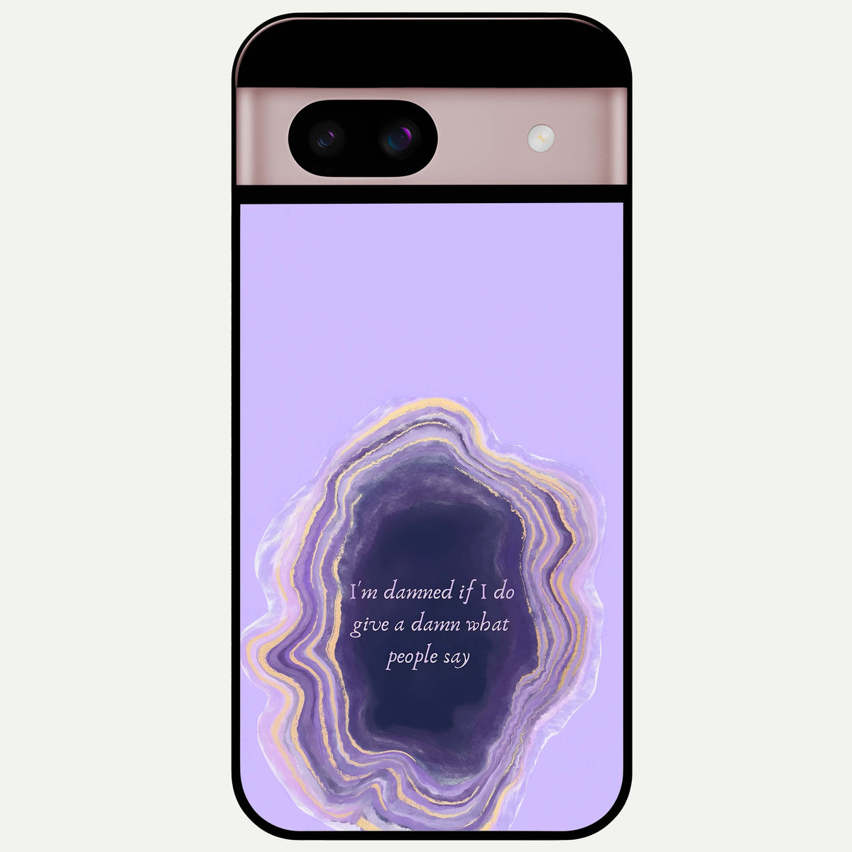  Damned People Quote Glass Case For Google Pixel 8 back cover – full design glossy printed glass finish