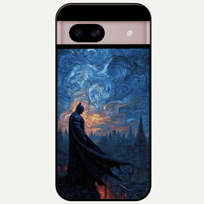  Dark Knight Dusk Glass Case For Google Pixel 8 back cover – full design glossy printed glass finish