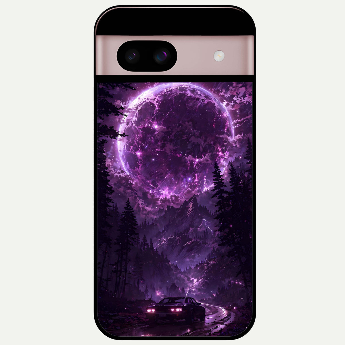  Eternal Cosmic Drive Glass Case For Google Pixel 8 back cover – full design glossy printed glass finish