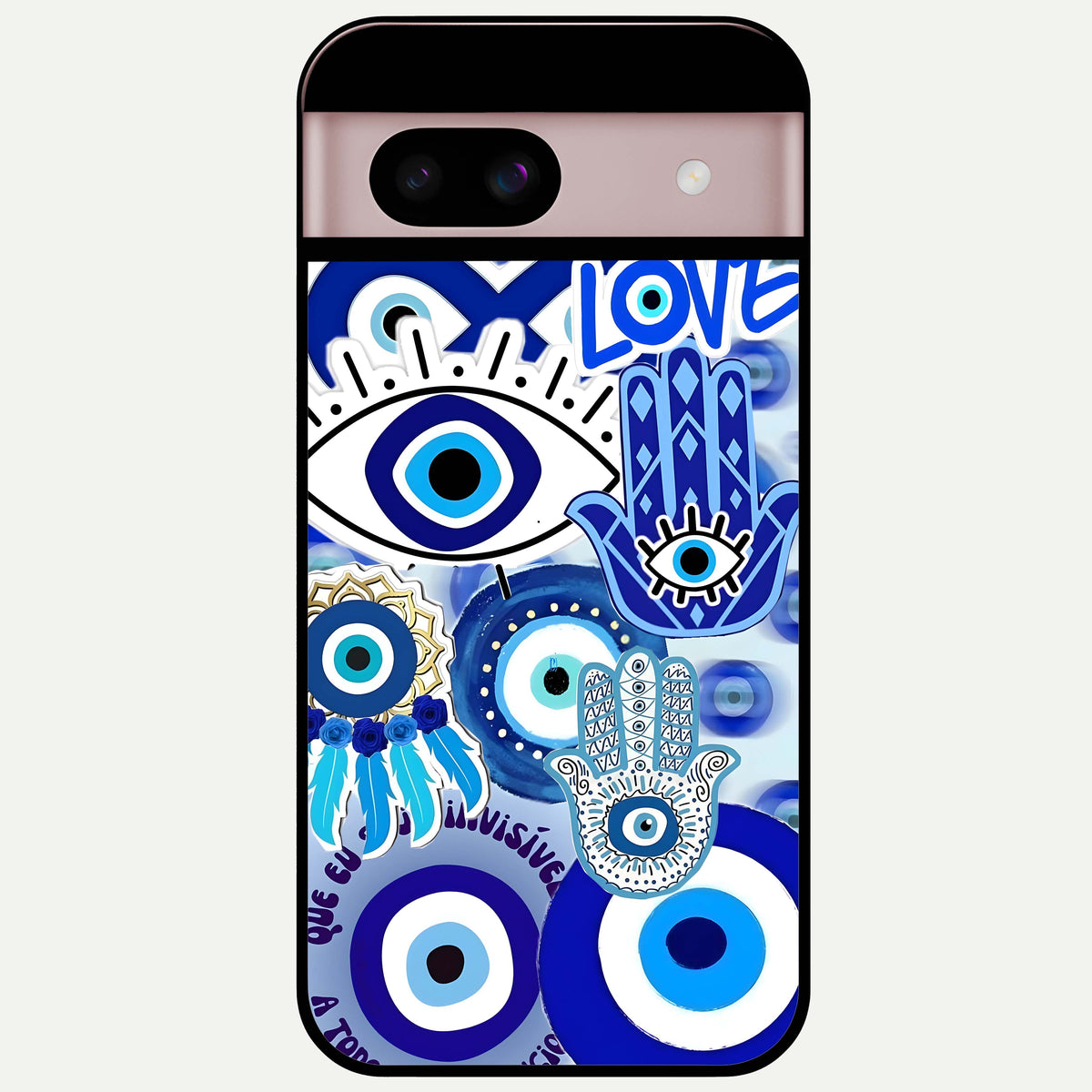  Evil Eyes Dream Glass Case For Google Pixel 8 back cover – full design glossy printed glass finish
