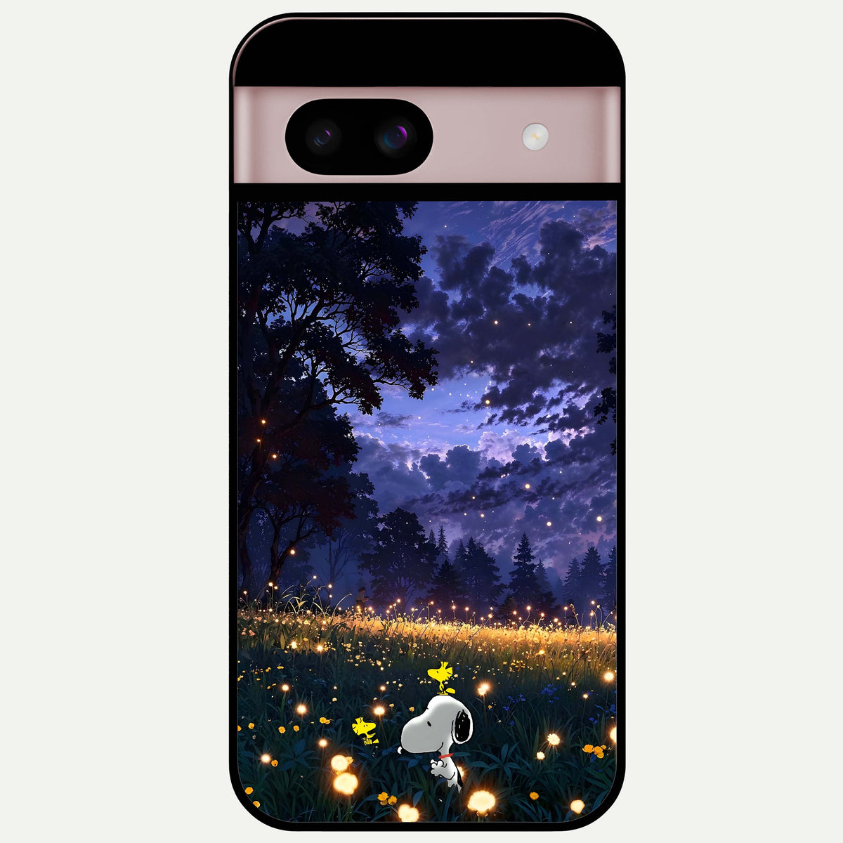  Firefly Meadow Magic Glass Case For Google Pixel 8 back cover – full design glossy printed glass finish