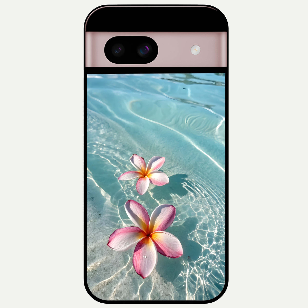  Floating Bloom Bliss Glass Case For Google Pixel 8 back cover – full design glossy printed glass finish