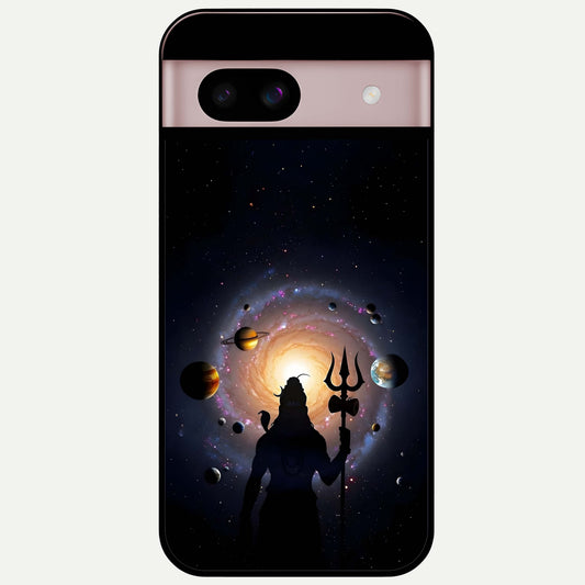  Galactic Shiva Vision Glass Case For Google Pixel 8 back cover – full design glossy printed glass finish