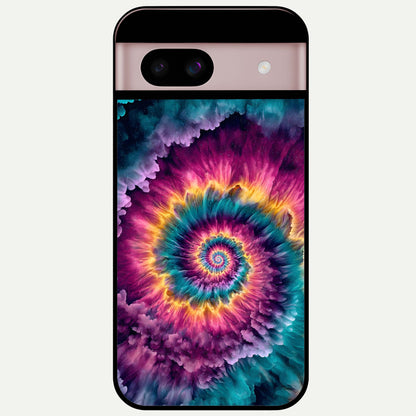  Galactic Spiral Burst Glass Case For Google Pixel 8 back cover – full design glossy printed glass finish