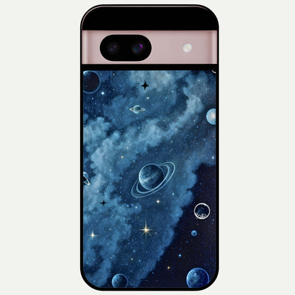  Galaxy Dream Space Glass Case For Google Pixel 8 back cover – full design glossy printed glass finish