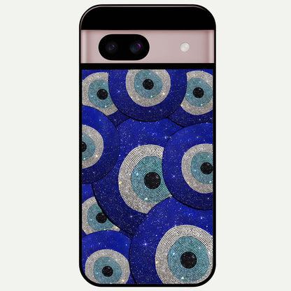  Galaxy Eye Flow Glass Case For Google Pixel 8 back cover – full design glossy printed glass finish