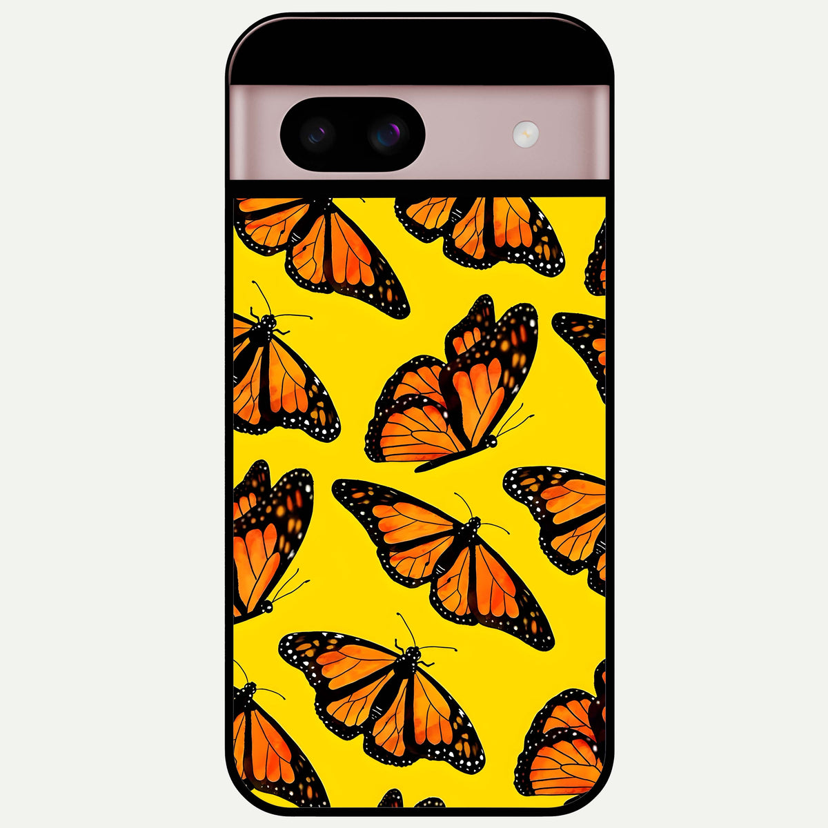  Golden Wing Flight Glass Case For Google Pixel 8 back cover – full design glossy printed glass finish