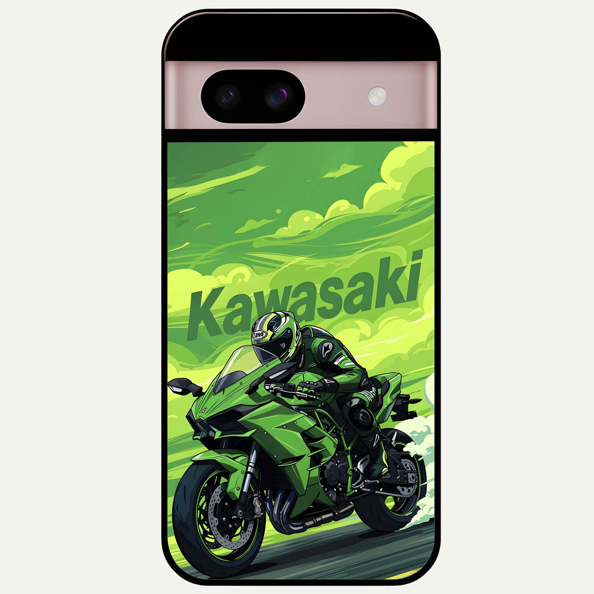  Greenery Sky Glass Case For Google Pixel 8 back cover – full design glossy printed glass finish