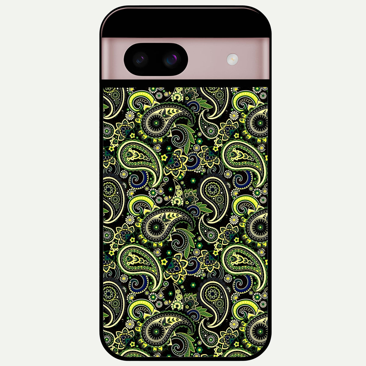  Green Lemon Glass Case For Google Pixel 8 back cover – full design glossy printed glass finish