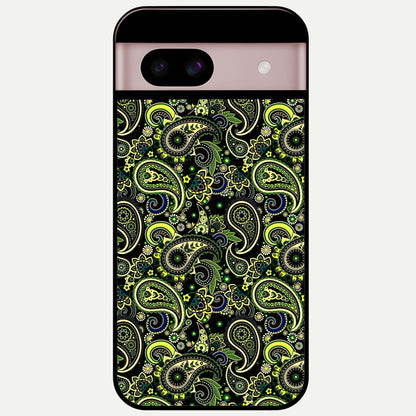  Green Lemon Glass Case For Google Pixel 8 back cover – full design glossy printed glass finish