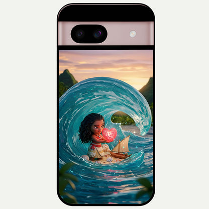  Heart of Ocean Glass Case For Google Pixel 8 back cover – full design glossy printed glass finish
