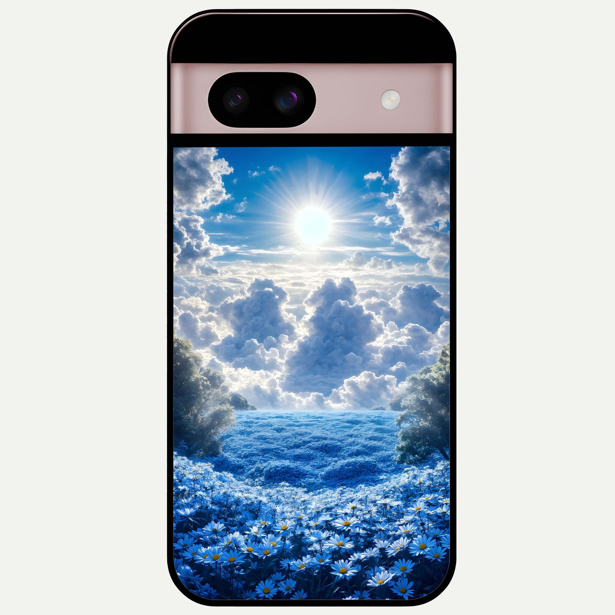 Heavenly Daisy Horizon Glass Case For Google Pixel 8 back cover – full design glossy printed glass finish
