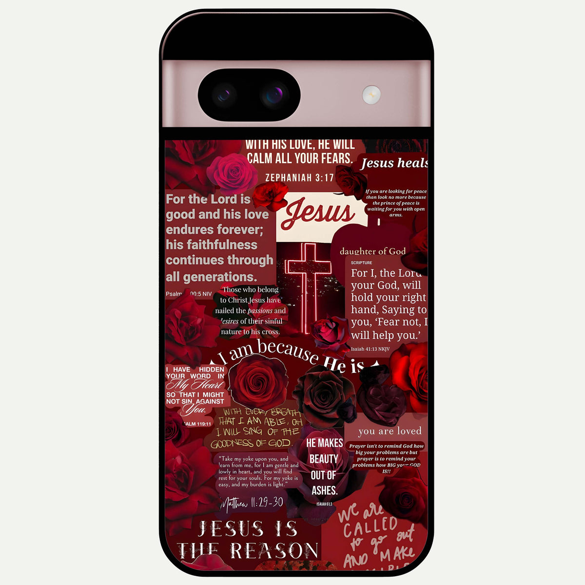  Jesus Love Heals Glass Case For Google Pixel 8 back cover – full design glossy printed glass finish
