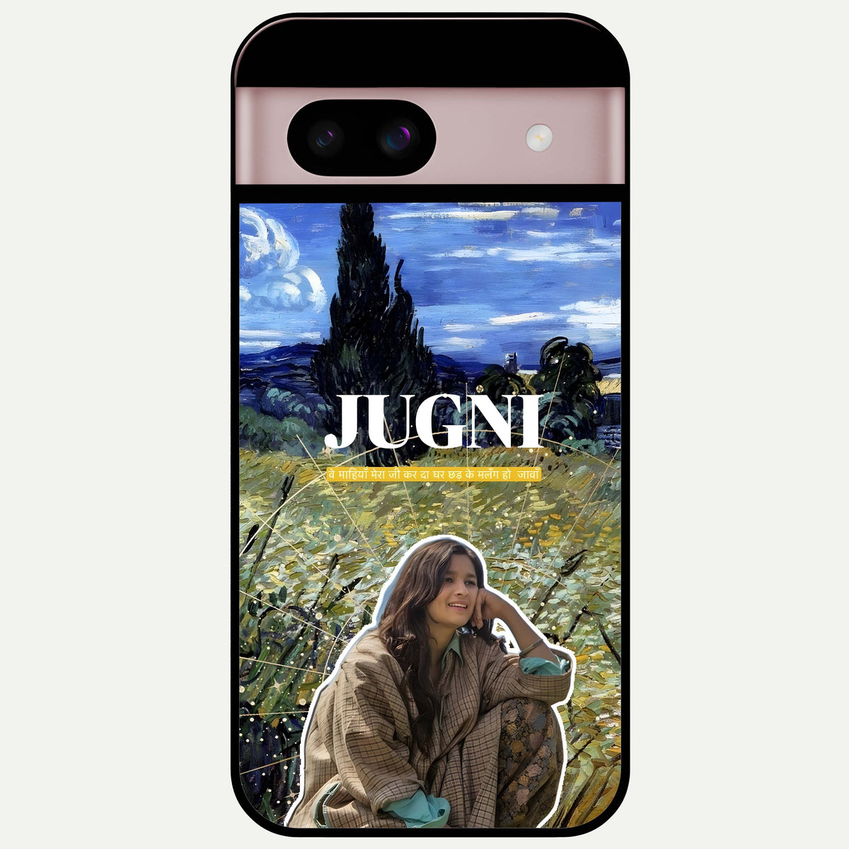  Jugni Soul Vibes Glass Case For Google Pixel 8 back cover – full design glossy printed glass finish