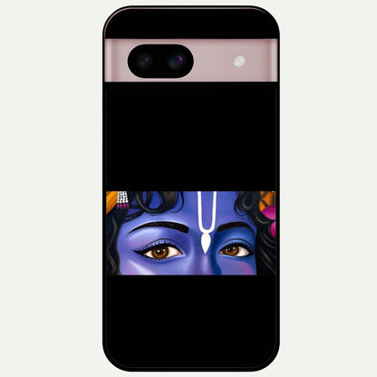  Krishna Eye Glass Case For Google Pixel 8 back cover – full design glossy printed glass finish