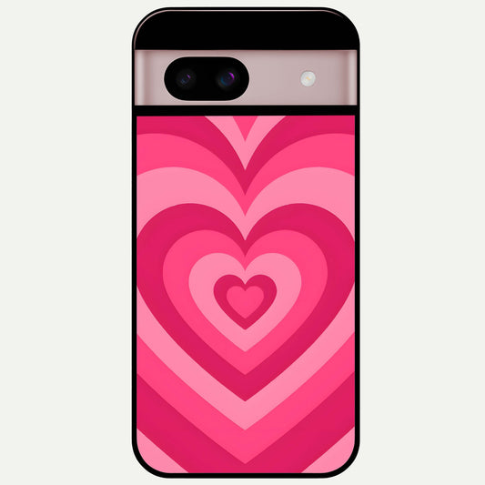  Layered Love Hearts Glass Case For Google Pixel 8 back cover – full design glossy printed glass finish