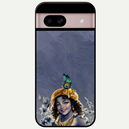  Lord Krishna Glass Case For Google Pixel 8 back cover – full design glossy printed glass finish