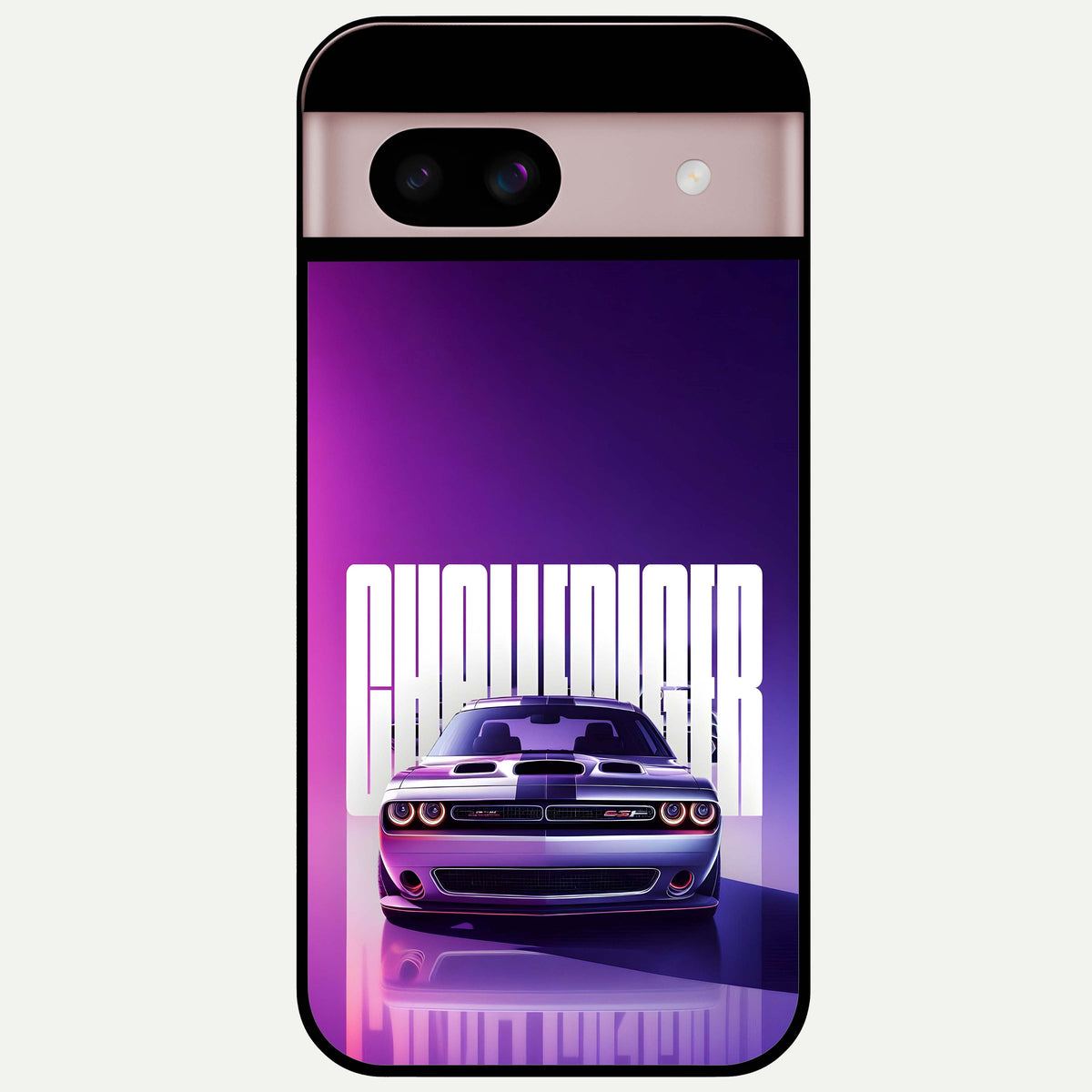  Midnight Muscle Ride Glass Case For Google Pixel 8 back cover – full design glossy printed glass finish