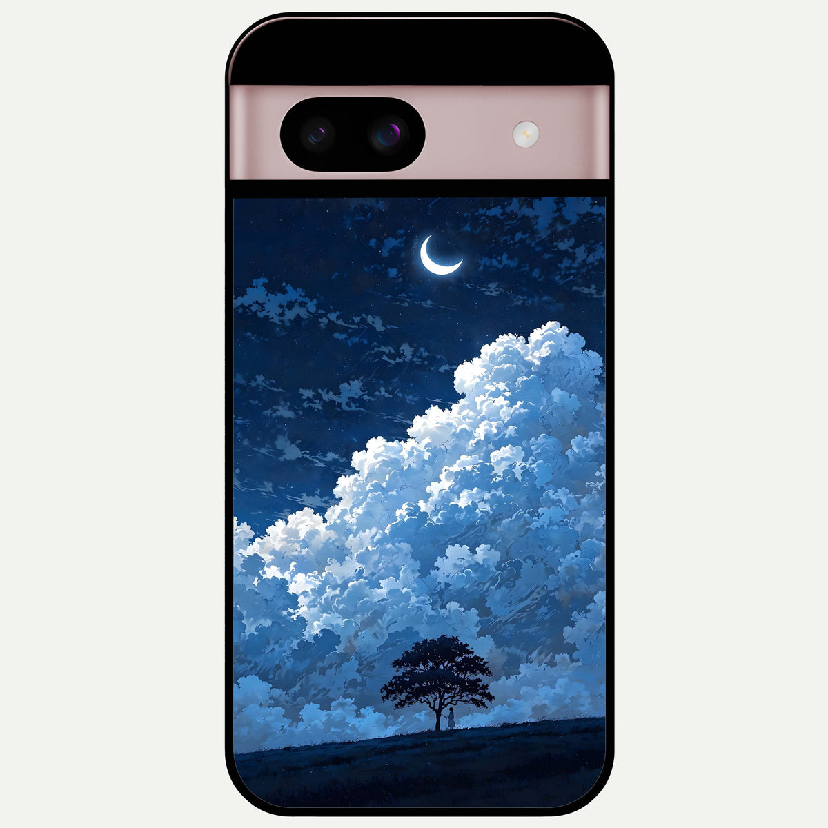  Midnight Sky Serenity Glass Case For Google Pixel 8 back cover – full design glossy printed glass finish