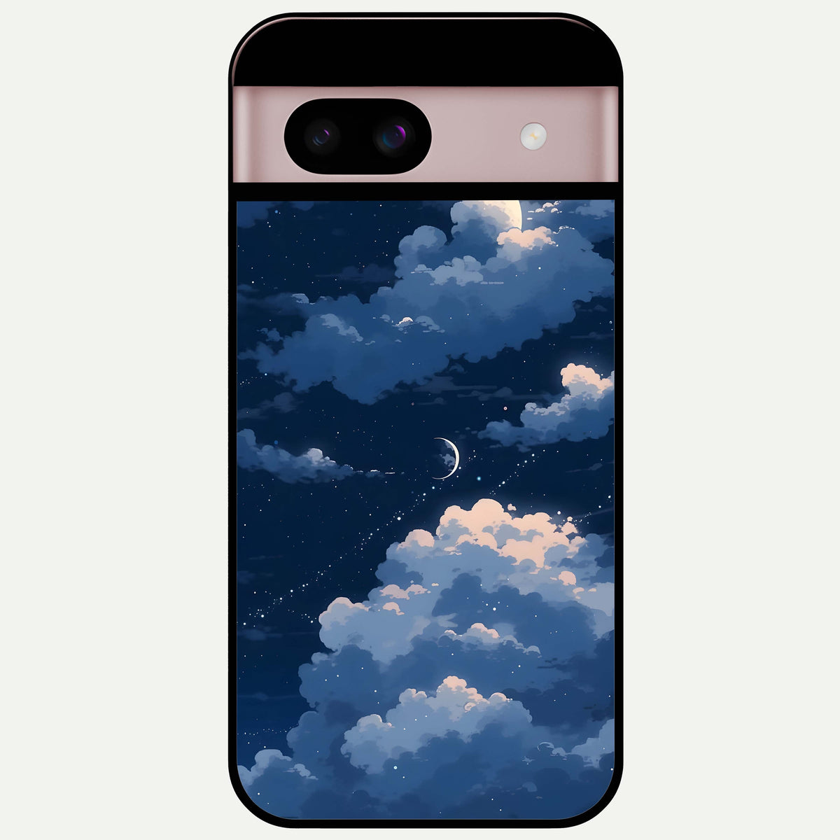  Moon Dream Haze Glass Case For Google Pixel 8 back cover – full design glossy printed glass finish