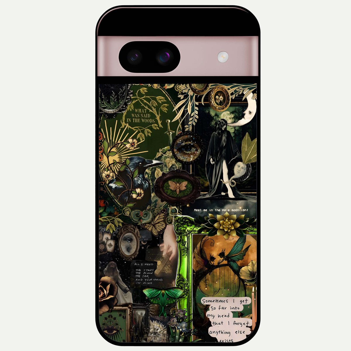  Mystic Woods Secret Glass Case For Google Pixel 8 back cover – full design glossy printed glass finish