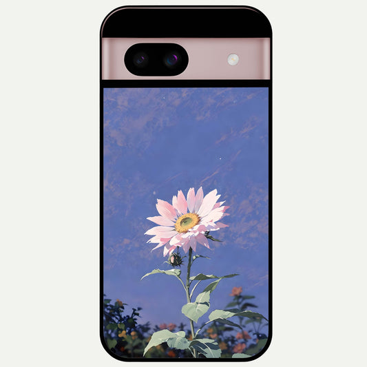 Pink Shells Outline Glass Case For Google Pixel 8 back cover – full design glossy printed glass finish