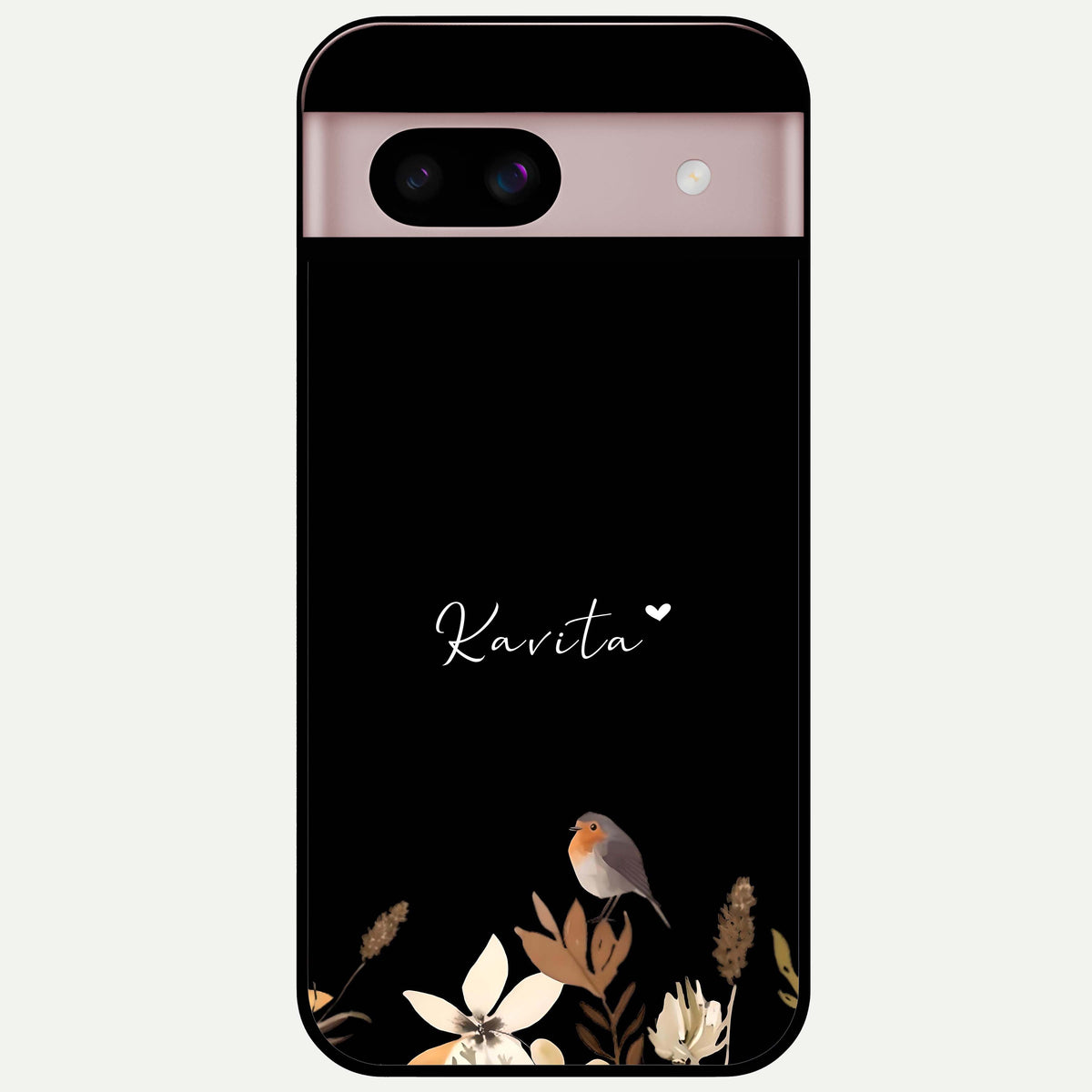  Quiet Garden Tune Custom Name Glass Case For Google Pixel 8 back cover – full design glossy printed glass finish