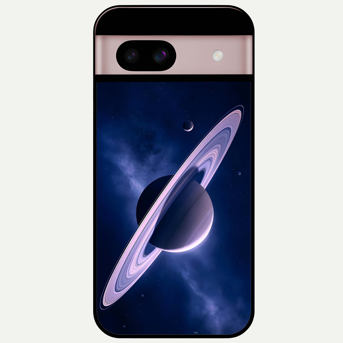  Saturn Ring Mystique Glass Case For Google Pixel 8 back cover – full design glossy printed glass finish