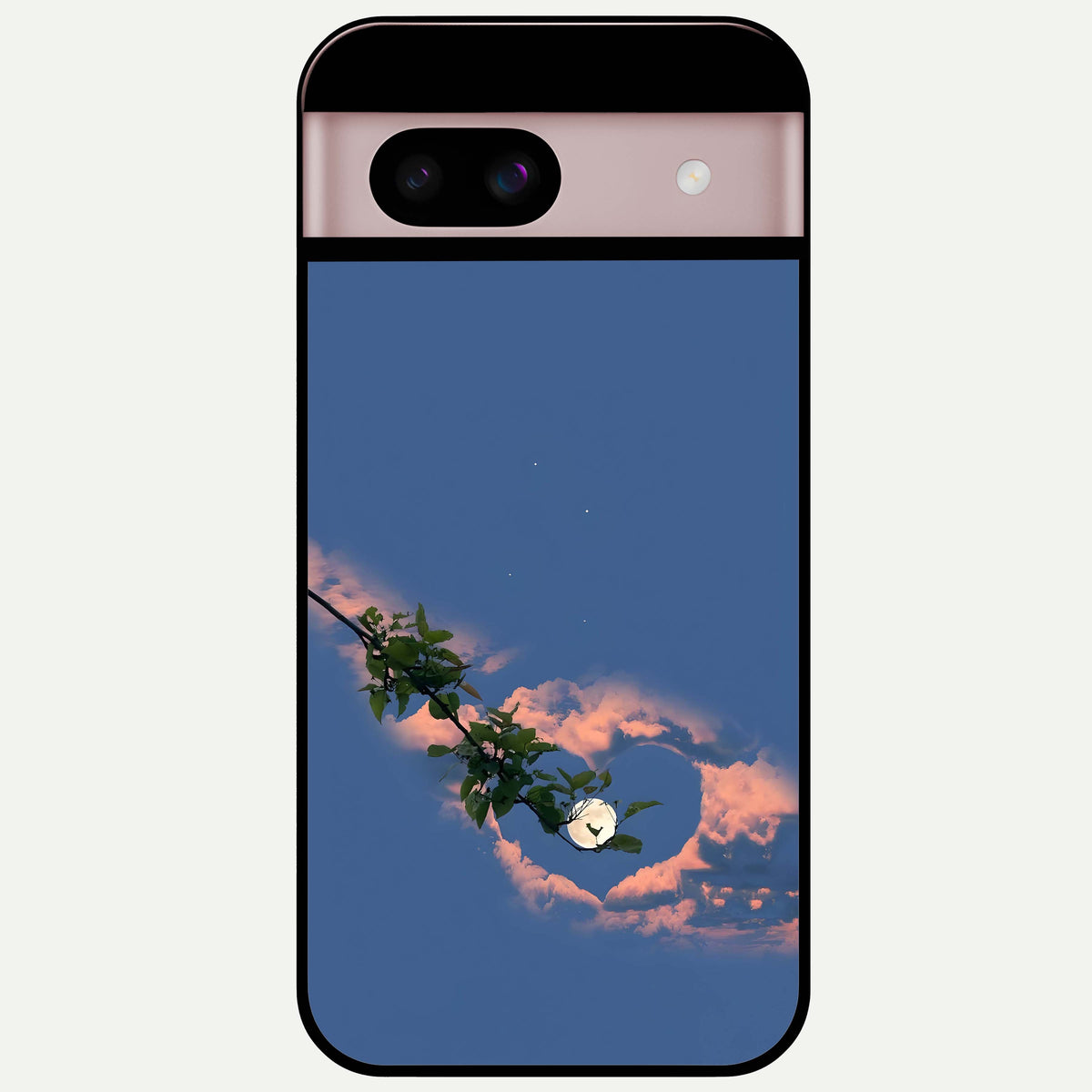  Sky Under Tree Glass Case For Google Pixel 8 back cover – full design glossy printed glass finish