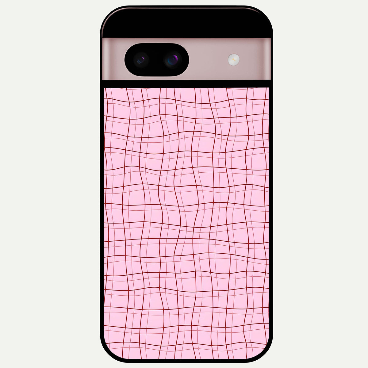  Soft Grid Bliss Glass Case For Google Pixel 8 back cover – full design glossy printed glass finish