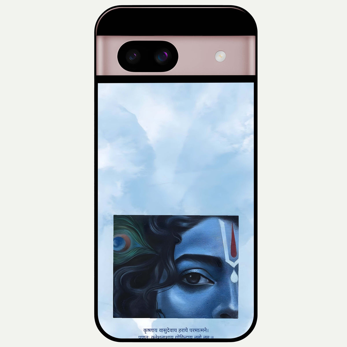  Spiritual Krishna Glass Case For Google Pixel 8 back cover – full design glossy printed glass finish