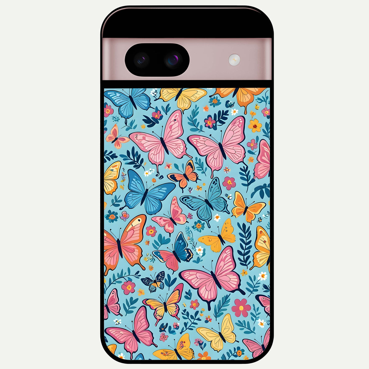  Spring Wing Garden Glass Case For Google Pixel 8 back cover – full design glossy printed glass finish