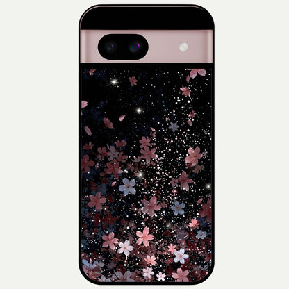  Starlit Flower Dreams Glass Case For Google Pixel 8 back cover – full design glossy printed glass finish