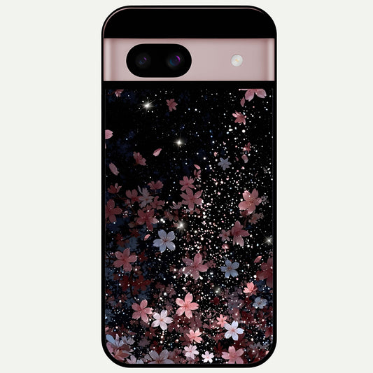  Starlit Flower Dreams Glass Case For Google Pixel 8 back cover – full design glossy printed glass finish