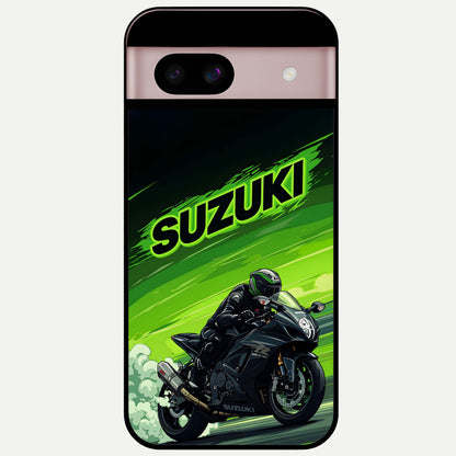  Suzuki Speed Beast Glass Case For Google Pixel 8 back cover – full design glossy printed glass finish