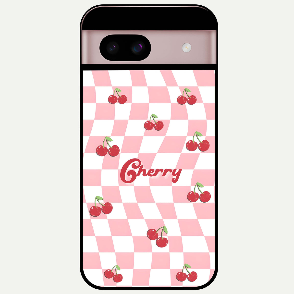 Sweet Cherry Vibes Glass Case For Google Pixel 8 back cover – full design glossy printed glass finish
