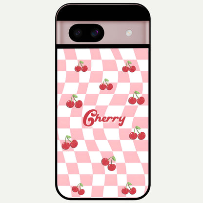  Sweet Cherry Vibes Glass Case For Google Pixel 8 back cover – full design glossy printed glass finish