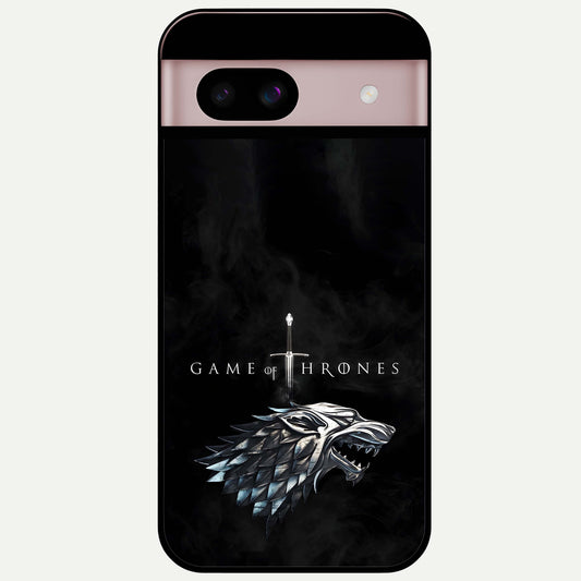  Throne Wolf Legacy Glass Case For Google Pixel 8 back cover – full design glossy printed glass finish