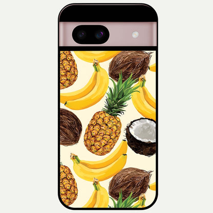  Tropical Fruit Mood Glass Case For Google Pixel 8 back cover – full design glossy printed glass finish