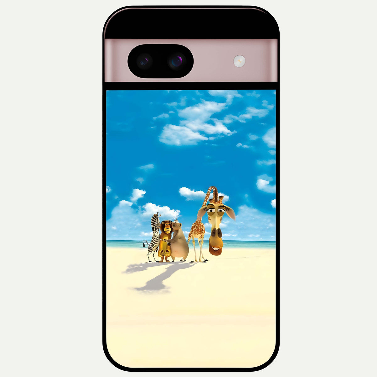  Tropical Fun Squad Glass Case For Google Pixel 8 back cover – full design glossy printed glass finish