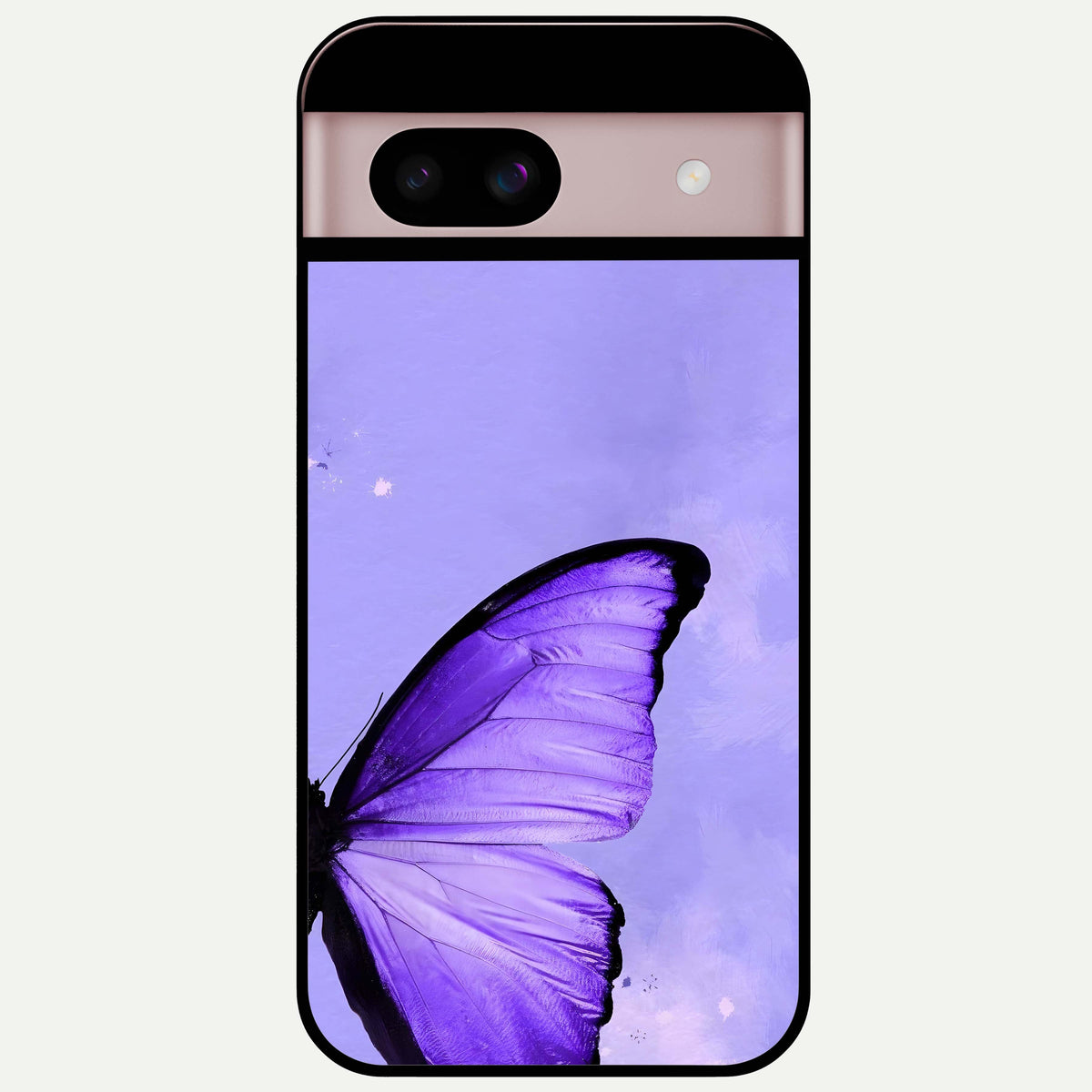  Violet Dream Wing Glass Case For Google Pixel 8 back cover – full design glossy printed glass finish