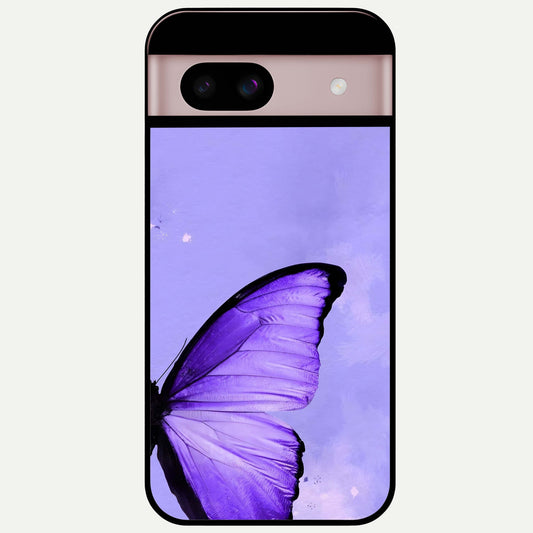  Violet Dream Wing Glass Case For Google Pixel 8 back cover – full design glossy printed glass finish