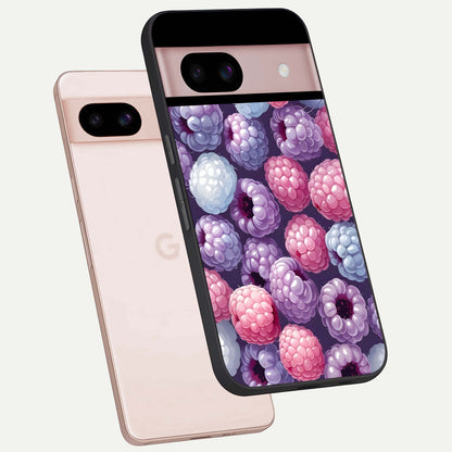  Berry Candy Pop phone case For Google Pixel 8 showing premium glass back cover with detailed artwork