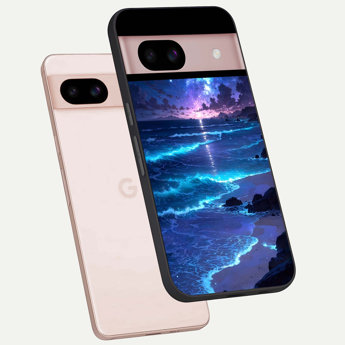  Classic Damn Look phone case For Google Pixel 8 showing premium glass back cover with detailed artwork