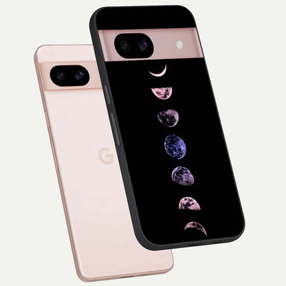  Crimson All Planets phone case For Google Pixel 8 showing premium glass back cover with detailed artwork
