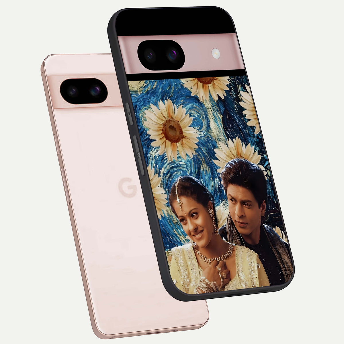  Eternal Love Story phone case For Google Pixel 8 showing premium glass back cover with detailed artwork