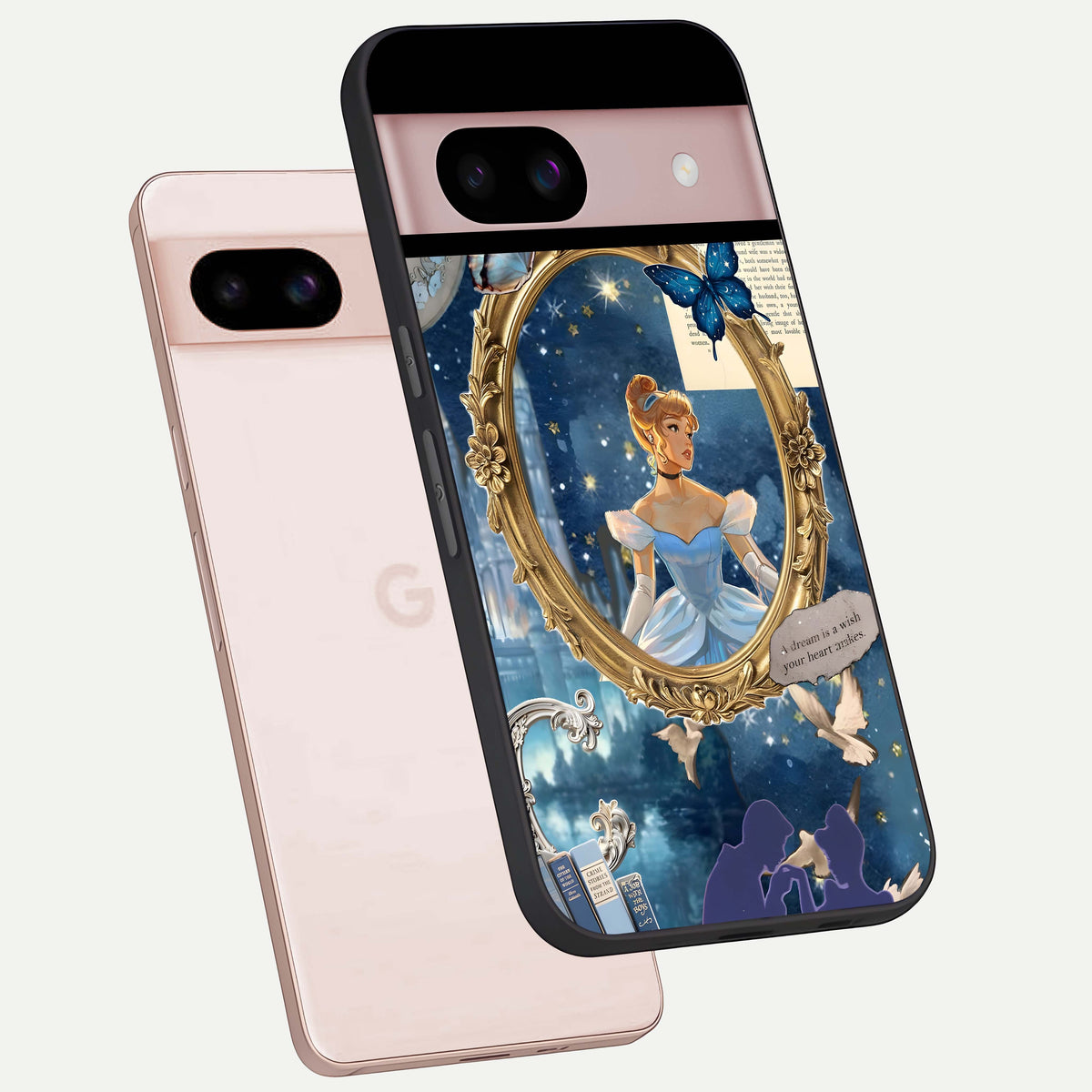  Midnight Queen phone case For Google Pixel 8 showing premium glass back cover with detailed artwork