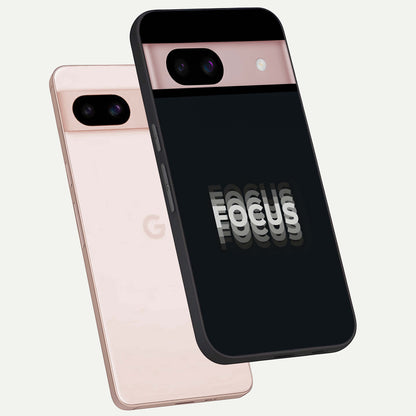  Mono Focus Vision phone case For Google Pixel 8 showing premium glass back cover with detailed artwork